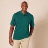image:imageAmazon Essentials Mens RegularFit Short Sleeve Cotton Pique Polo Shirt Available in Big amp TallEvergreen