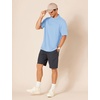 image:imageAmazon Essentials Mens RegularFit Short Sleeve Cotton Pique Polo Shirt Available in Big amp TallFrench Blue