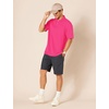 image:imageAmazon Essentials Mens RegularFit Short Sleeve Cotton Pique Polo Shirt Available in Big amp TallHot Pink