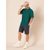 image:imageAmazon Essentials Mens RegularFit Short Sleeve Cotton Pique Polo Shirt Available in Big amp TallHunter Green