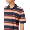 image:imageAmazon Essentials Mens RegularFit Short Sleeve Cotton Pique Polo Shirt Available in Big amp TallNavy Bar Stripe