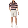 image:imageAmazon Essentials Mens RegularFit Short Sleeve Cotton Pique Polo Shirt Available in Big amp TallNavy Bar Stripe