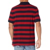 image:imageAmazon Essentials Mens RegularFit Short Sleeve Cotton Pique Polo Shirt Available in Big amp TallNavy Red Rugby Stripe