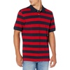 image:imageAmazon Essentials Mens RegularFit Short Sleeve Cotton Pique Polo Shirt Available in Big amp TallNavy Red Rugby Stripe