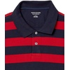 image:imageAmazon Essentials Mens RegularFit Short Sleeve Cotton Pique Polo Shirt Available in Big amp TallNavy Red Rugby Stripe