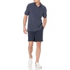 image:imageAmazon Essentials Mens RegularFit Short Sleeve Cotton Pique Polo Shirt Available in Big amp TallNavy White Dots