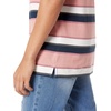 image:imageAmazon Essentials Mens RegularFit Short Sleeve Cotton Pique Polo Shirt Available in Big amp TallPink Bar Stripe