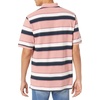 image:imageAmazon Essentials Mens RegularFit Short Sleeve Cotton Pique Polo Shirt Available in Big amp TallPink Bar Stripe