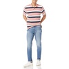 image:imageAmazon Essentials Mens RegularFit Short Sleeve Cotton Pique Polo Shirt Available in Big amp TallPink Bar Stripe
