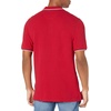 image:imageAmazon Essentials Mens RegularFit Short Sleeve Cotton Pique Polo Shirt Available in Big amp TallRed Twin Stripe