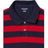image:imageAmazon Essentials Mens RegularFit Short Sleeve Cotton Pique Polo Shirt Available in Big amp TallRedNavy Rugby Stripe