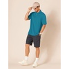 image:imageAmazon Essentials Mens RegularFit Short Sleeve Cotton Pique Polo Shirt Available in Big amp TallTeal Blue