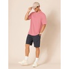 image:imageAmazon Essentials Mens RegularFit Short Sleeve Cotton Pique Polo Shirt Available in Big amp TallWashed Red