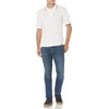 image:imageAmazon Essentials Mens RegularFit Short Sleeve Cotton Pique Polo Shirt Available in Big amp TallWhite Twin Stripe