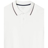 image:imageAmazon Essentials Mens RegularFit Short Sleeve Cotton Pique Polo Shirt Available in Big amp TallWhite Twin Stripe