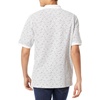 image:imageAmazon Essentials Mens RegularFit Short Sleeve Cotton Pique Polo Shirt Available in Big amp TallWhiteNavy Micro Geo