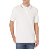 image:imageAmazon Essentials Mens RegularFit Short Sleeve Cotton Pique Polo Shirt Available in Big amp TallWhiteRed and Navy Tipped