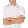 image:imageAmazon Essentials Mens RegularFit Short Sleeve Cotton Pique Polo Shirt Available in Big amp TallWhiteRed and Navy Tipped