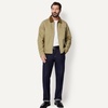 image:imageAmazon Essentials Mens RelaxedFit Rigid Denim Zip Up JacketMushroom Brown