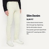 image:imageAmazon Essentials Mens Slim Fit Garment Dyed Five Pocket PantIvory