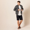 image:imageAmazon Essentials Mens SlimFit 11 Inseam Comfort Stretch Chino ShortsBlack