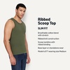 image:imageAmazon Essentials Mens SlimFit Ribbed Tank TopDark OliveDeep Brown