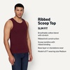 image:imageAmazon Essentials Mens SlimFit Ribbed Tank TopRedDark Burgundy