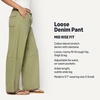 image:imageAmazon Essentials Womens OversizedFit Tie Waist Lightweight PantWashed Khaki Green