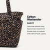 image:imageAmazon Essentials Womens Quilted Cotton Travel Tote Bag Black One SizeAbstract Animal Print
