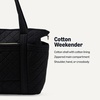 image:imageAmazon Essentials Womens Quilted Cotton Travel Tote Bag Black One SizeBlack