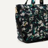 image:imageAmazon Essentials Womens Quilted Cotton Travel Tote Bag Black One SizeBlack Floral