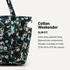 image:imageAmazon Essentials Womens Quilted Cotton Travel Tote Bag Black One SizeBlack Floral