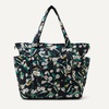 image:imageAmazon Essentials Womens Quilted Cotton Travel Tote Bag Black One SizeBlack Floral