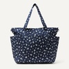 image:imageAmazon Essentials Womens Quilted Cotton Travel Tote Bag Black One SizeNavy Floral