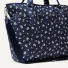 image:imageAmazon Essentials Womens Quilted Cotton Travel Tote Bag Black One SizeNavy Floral