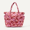 image:imageAmazon Essentials Womens Quilted Cotton Travel Tote Bag Black One SizePink Floral
