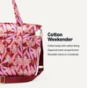 image:imageAmazon Essentials Womens Quilted Cotton Travel Tote Bag Black One SizePink Floral
