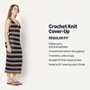 image:imageAmazon Essentials Womens RegularFit Crochet CoverUp DressMulticolor Horizontal Stripe