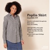 image:imageAmazon Essentials Womens RegularFit LongSleeve ButtonDown Poplin Shirt Business Casual Office WorkBlack White Dots