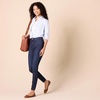 image:imageAmazon Essentials Womens RegularFit LongSleeve ButtonDown Poplin Shirt Business Casual Office WorkFrench Blue White Stripe