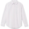 image:imageAmazon Essentials Womens RegularFit LongSleeve ButtonDown Poplin Shirt Business Casual Office WorkLilac White Variegated Stripe