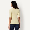 image:imageAmazon Essentials Womens SlimFit Half Sleeve Square Neck TShirtPastel Yellow