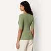 image:imageAmazon Essentials Womens SlimFit Half Sleeve Square Neck TShirtSage Green