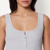 image:imageAmazon Essentials Womens SlimFit Ribbed Henley TankLight Grey Heather