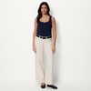 image:imageAmazon Essentials Womens SlimFit Ribbed Henley TankNavy