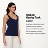 image:imageAmazon Essentials Womens SlimFit Ribbed Henley TankNavy