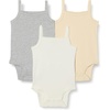 image:imageAmazon Essentials Baby Girls Cotton Sleeveless Bodysuits Baby Clothes Pack of 3Neutrals