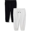 image:imageAmazon Essentials Boys Cotton JoggersBlackWhite