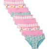 image:imageAmazon Essentials Girls Cotton Jersey Bikini Underwear Pack of 10Gingham Flower Pink