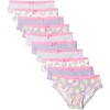 image:imageAmazon Essentials Girls Cotton Jersey Bikini Underwear Pack of 10Lilac Rainbow Stripes